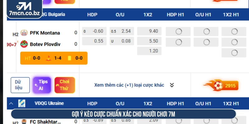 7M - Tỷ Số Trực Tuyến 7M | Kết Quả Bóng Đá Mới Nhất Hôm Nay 11 Gợi ý kèo cược chuẩn xác cho người chơi 7M